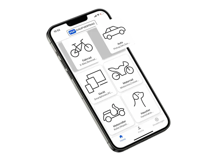 pdf kaufvertrag screen app von Code X hero - Freelancer